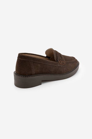 Kadın Loafer Günlük Ayakkabı Fonle - Kahve Süet
