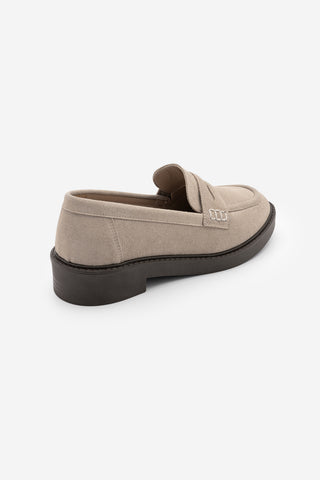 Kadın Loafer Günlük Ayakkabı Fonle - Bej Süet
