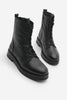 Kadın Hakiki Deri Postal Bot Kafle - Siyah