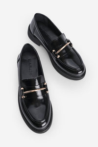 Kadın Loafer Tokalı Günlük Ayakkabı Forye - Siyah Açma