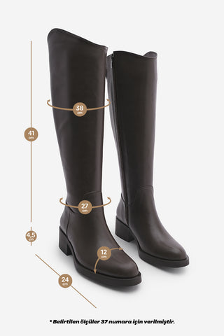 Kadın Günlük Çizme Maypos - Kahve