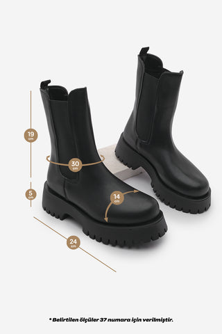 Kadın  Günlük Bot Zemes - Siyah
