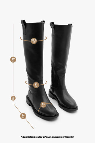 Kadın Günlük Çizme Sonate - Siyah