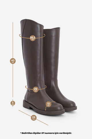 Kadın Günlük Çizme Sirante - Kahve