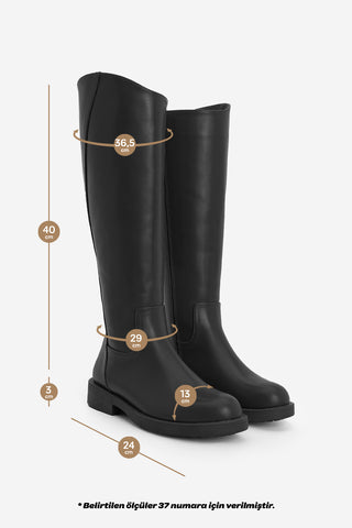Kadın Günlük Çizme Sirante - Siyah