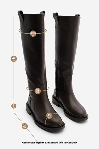 Kadın Günlük Çizme Sonate - Kahve