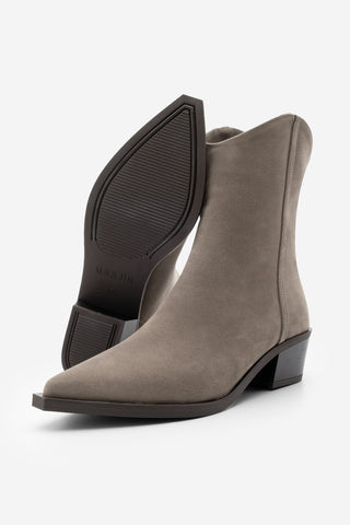 Kadın Sivri Burun Western Bot Vildo - Vizon Süet