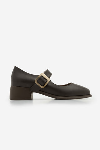 Kadın Loafer Günlük Topuklu Ayakkabı Meniz - Kahve