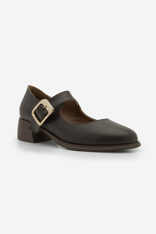 Kadın Loafer Günlük Topuklu Ayakkabı Meniz - Kahve