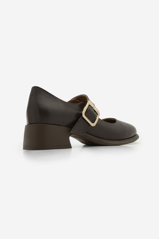 Kadın Loafer Günlük Topuklu Ayakkabı Meniz - Kahve