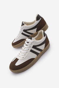 Kadın Sneaker Bağcıklı Spor Ayakkabı Tiyone - Kahve