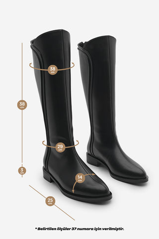 Kadın Günlük Çizme Karvin - Siyah