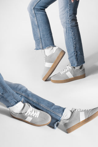 Kadın Sneaker Spor Ayakkabı Penor - Gri Süet