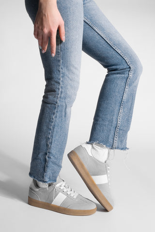 Kadın Sneaker Spor Ayakkabı Penor - Gri Süet