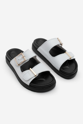 Kadın Hakiki Deri Günlük Terlik Pintor - Beyaz