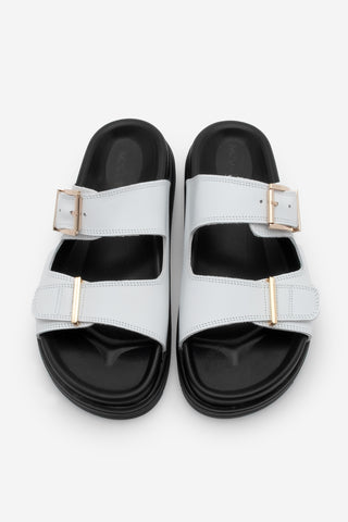 Kadın Hakiki Deri Günlük Terlik Pintor - Beyaz