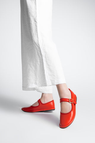 Kadın Bantlı Babet Lunari - Kırmızı