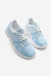 Kadın Sneaker Eva Taban Örgü Triko Koşu Ve Yürüyüş Spor Ayakkabı Renvis - Mavi