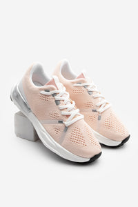 Kadın Sneaker Örgü Triko Koşu Ve Yürüyüş Spor Ayakkabı Armes - Pudra