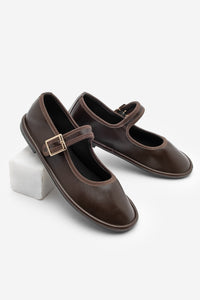 Kadın Bantlı Babet Lunari - Kahve