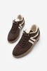 Kadın Sneaker Bağcıklı Spor Ayakkabı Tiyone - Kahve Süet