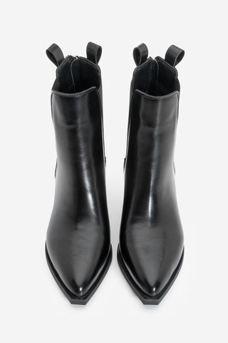 Kadın Arkadan Fermuarlı Western Bot Esoma - Siyah