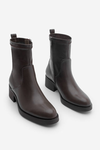 Kadın Topuklu Günlük Bot Befor - Kahve