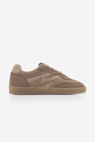 Kadın Sneaker Bağcıklı Süet Spor Ayakkabı Starse - Vizon