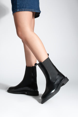Kadın Troklu Günlük Bot Yuvin - Siyah
