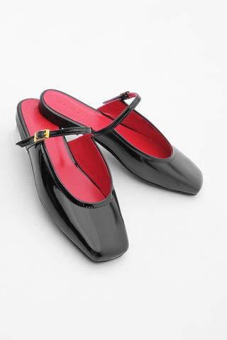 Kadın Günlük Terlik Bizam - Siyah Rugan