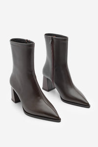 Kadın Topuklu Bot Simva - Kahve