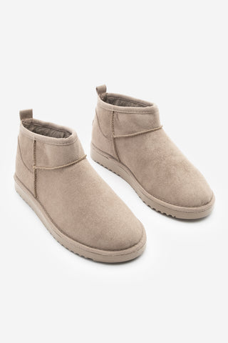 Kadın İçi Kürklü Günlük Bot Pasep - Vizon Süet