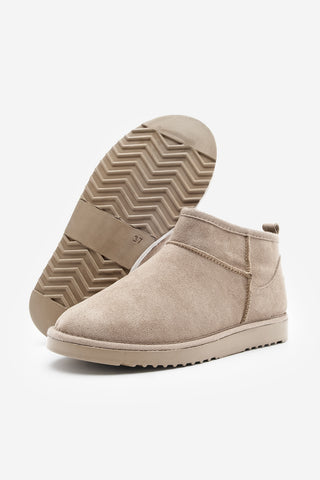 Kadın İçi Kürklü Günlük Bot Pasep - Vizon Süet