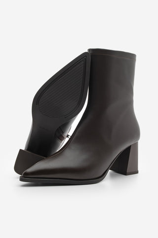 Kadın Topuklu Bot Simva - Kahve