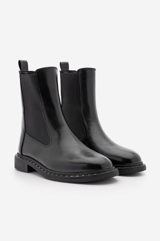 Kadın Troklu Günlük Bot Yuvin - Siyah