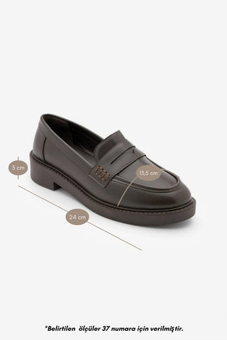 Kadın Loafer Günlük Ayakkabı Andel - Kahve