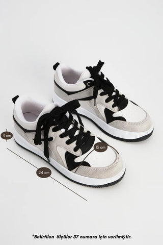 Kadın Sneaker  Spor Ayakkabı Aryan - Gri Süet