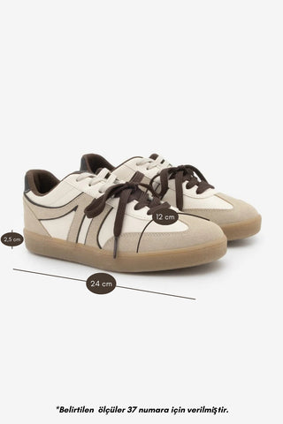 Kadın Sneaker Spor Ayakkabı Forden - Bej