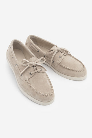 Kadın Hakiki Deri Loafer Günlük Ayakkabı Mistor - Bej Süet