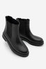 Kadın Hakiki Deri Günlük Bot Kater - Siyah