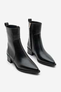 Kadın Sivri Burun Topuklu Bot Kenor - Siyah