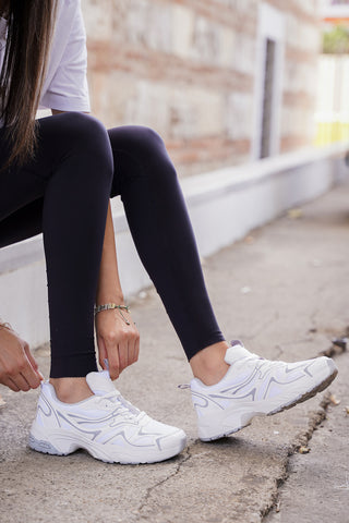 Kadın Sneaker Spor Ayakkabı Asvora - Gri