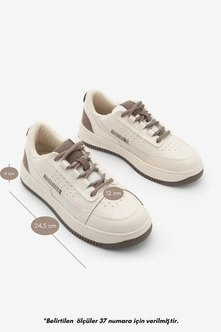 Kadın Sneaker  Spor Ayakkabı Loske - Ekru