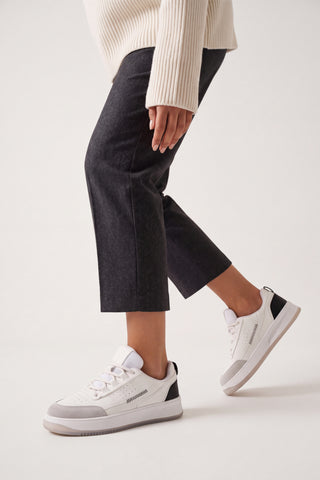Kadın Sneaker Süet Spor Ayakkabı Loske - Siyah
