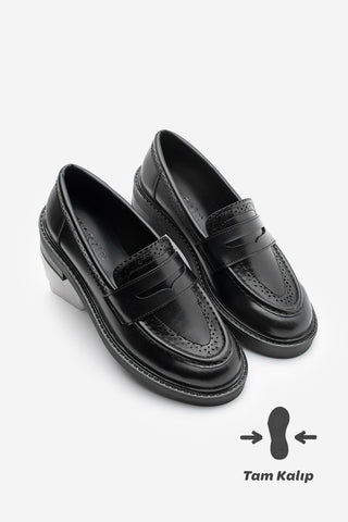 Kadın Loafer Günlük Ayakkabı Tornus - Siyah