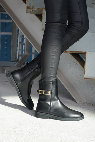 Kadın Günlük Bot Soplen - Siyah