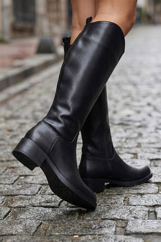 Kadın Günlük Çizme Maypos - Siyah