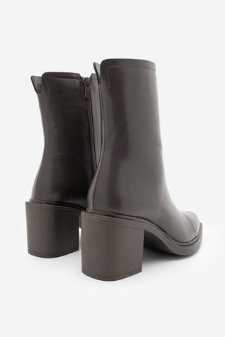 Kadın Günlük Topuklu Bot Lakos - Kahve