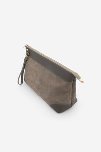 Kadın Hakiki Deri El Çantası Endoz - Vizon Süet