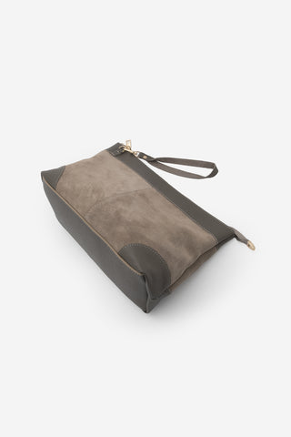 Kadın Hakiki Deri El Çantası Endoz - Vizon Süet